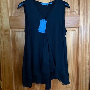Simply Vera Vera Wang Black Sleeveless Blouse